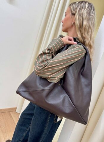 Shop Online Borsa shopper vera pelle moro
