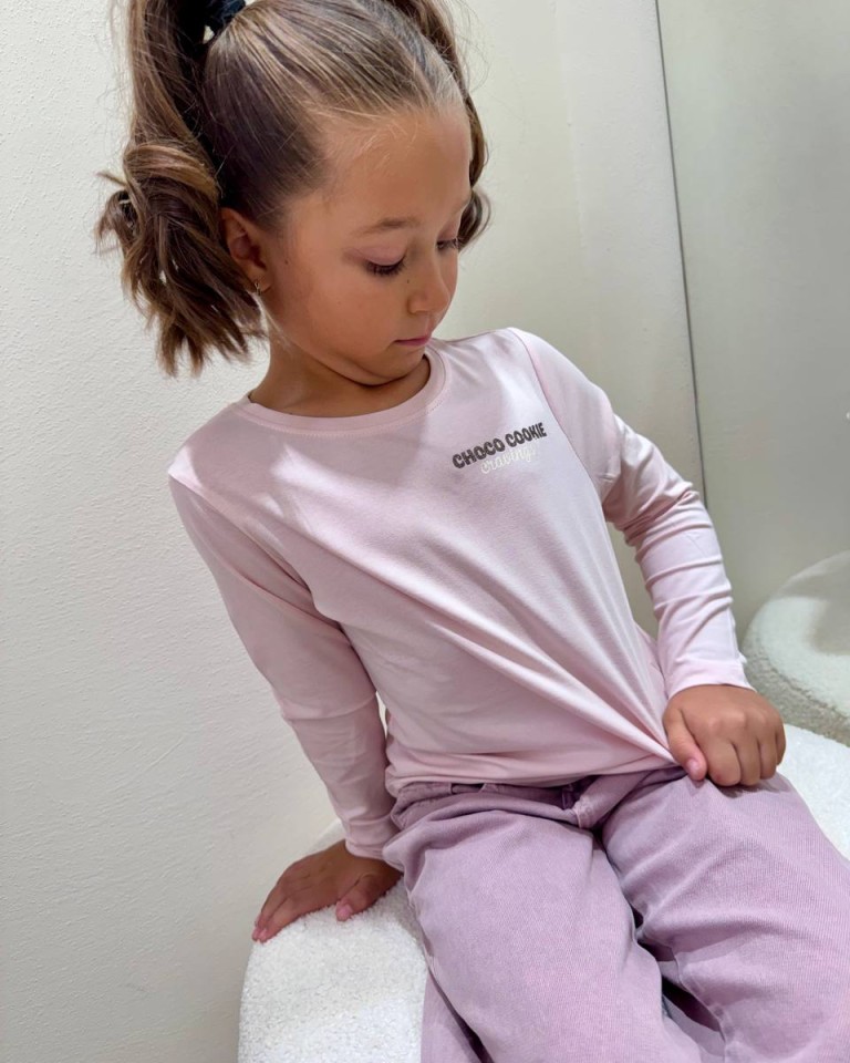 Maglia rosa stampa "choco cookie" Name It Shop Online Maglia rosa stampa "choco cookie" Name It