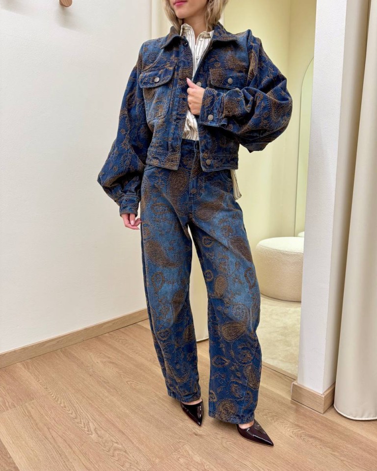 Giacca corta denim e velluto Tensione In Shop Online Giacca corta denim e velluto Tensione In