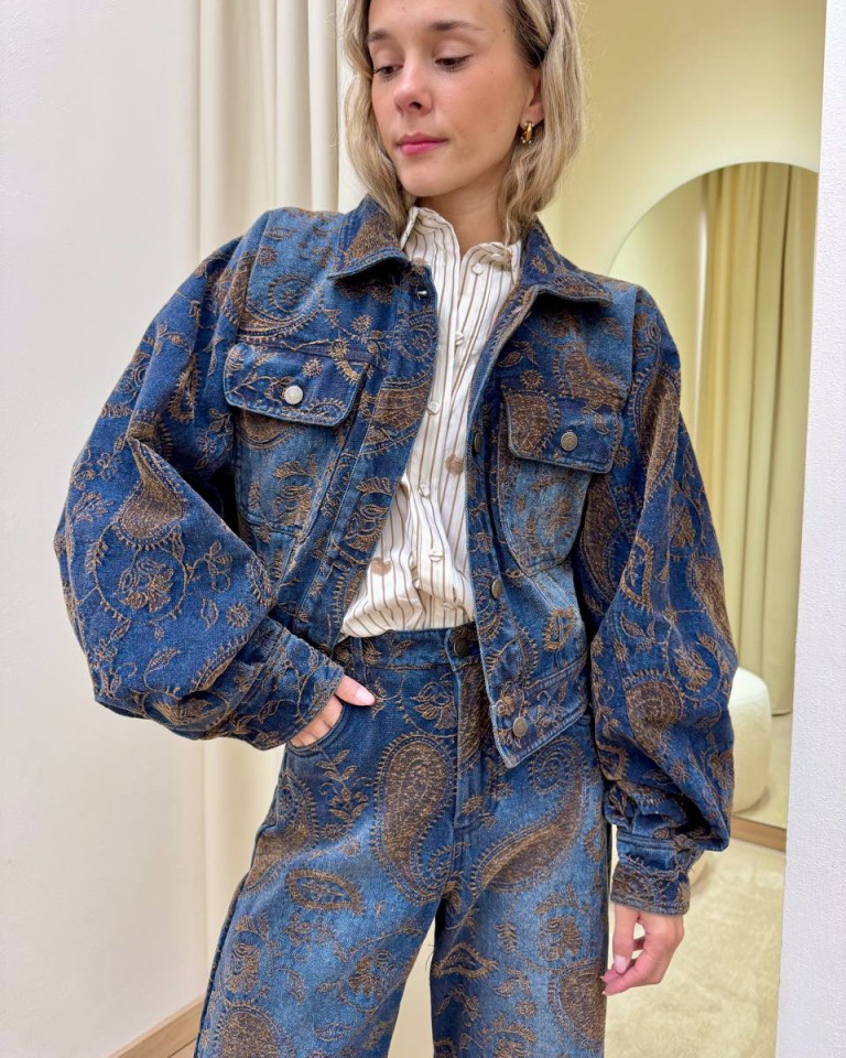 Giacca corta denim e velluto Tensione In Shop Online Giacca corta denim e velluto Tensione In