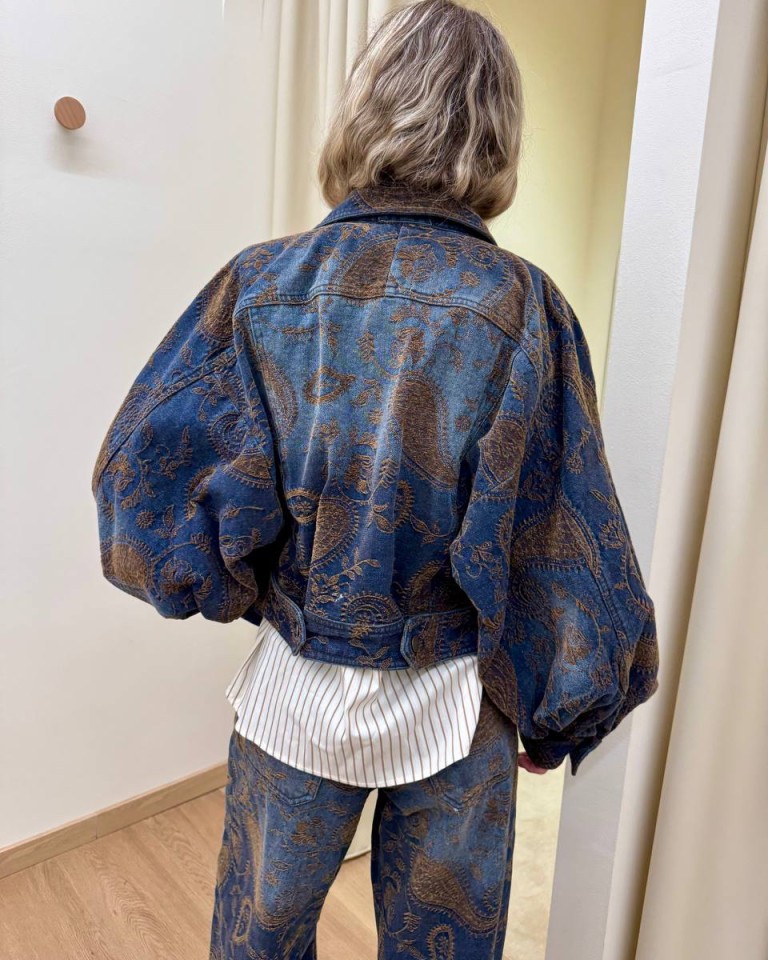 Giacca corta denim e velluto Tensione In Shop Online Giacca corta denim e velluto Tensione In