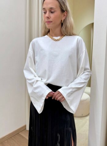 Shop Online Maglia over maniche ampie burro Tensione In