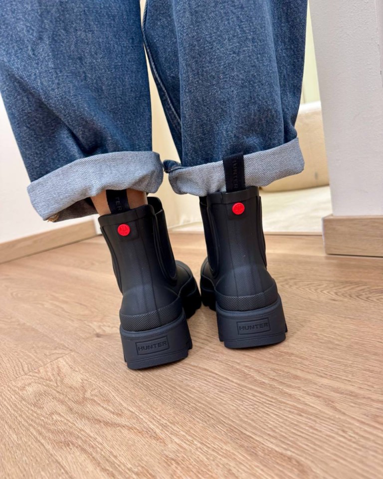 Stivale basso in gomma nero HUNTER Shop Online Stivale basso in gomma nero HUNTER