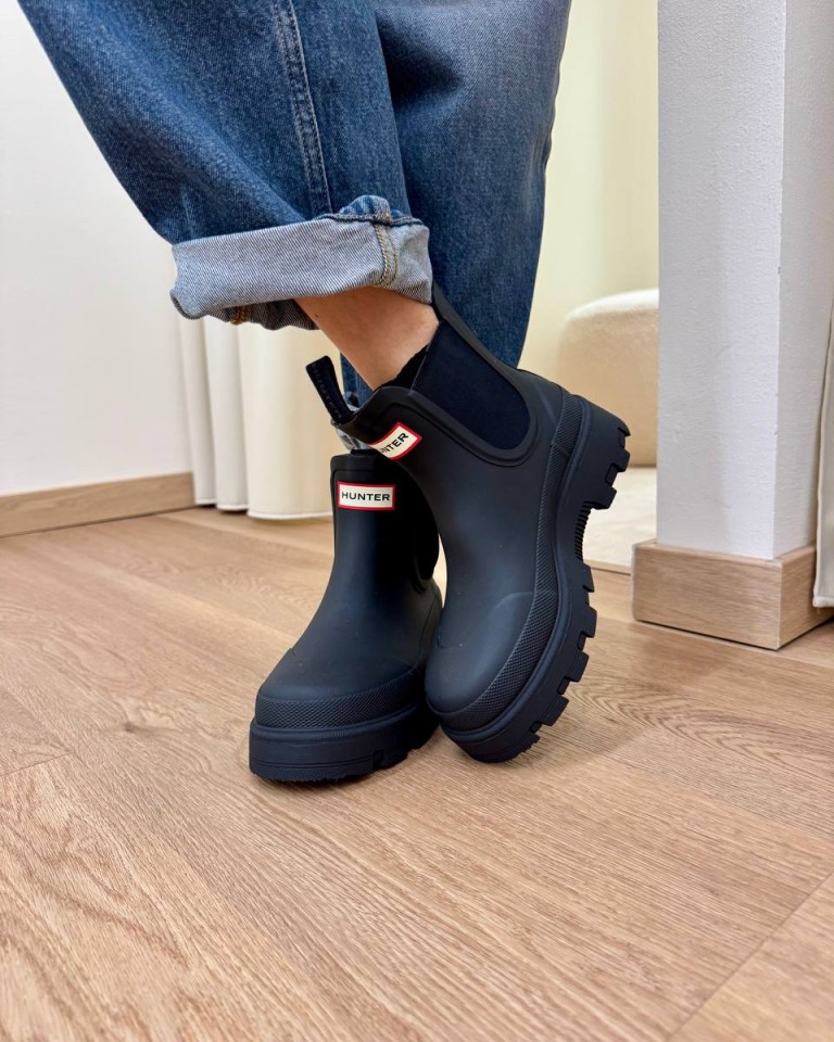 Stivale basso in gomma nero HUNTER Shop Online Stivale basso in gomma nero HUNTER