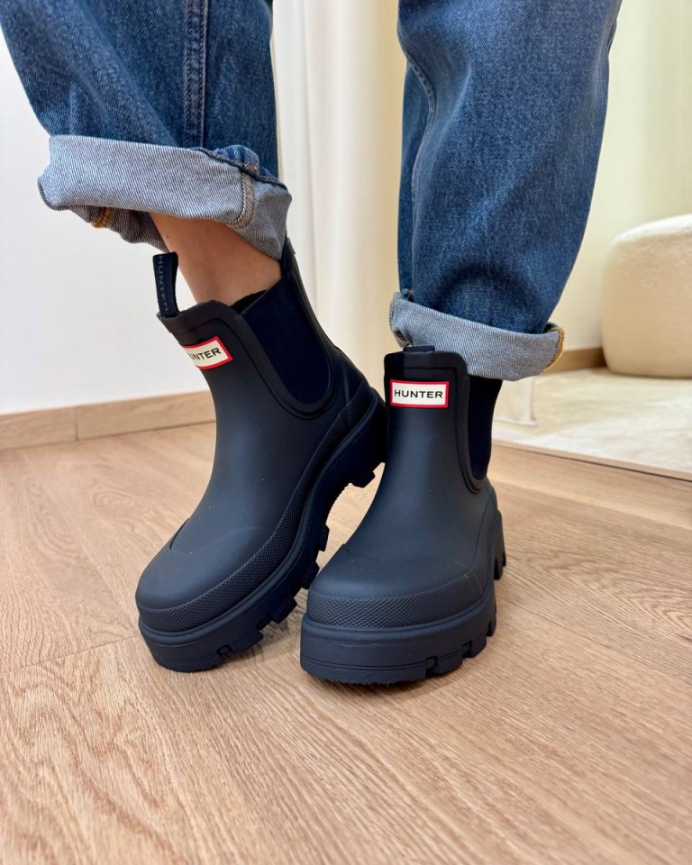 Stivale basso in gomma nero HUNTER Shop Online Stivale basso in gomma nero HUNTER