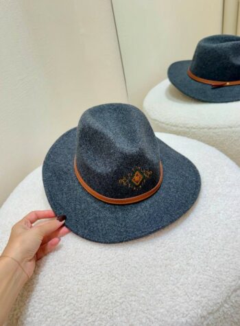 Shop Online Cappello cowboy con ricamo grigio antracite Vicolo