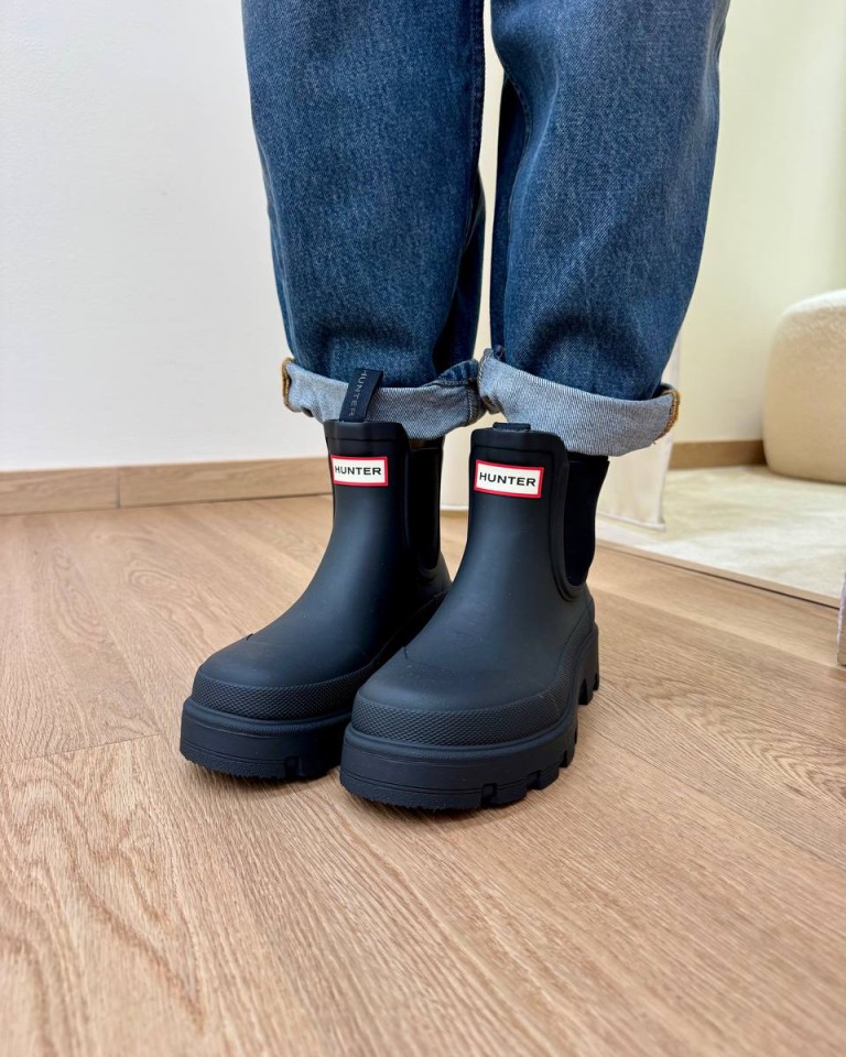 Stivale basso in gomma nero HUNTER Shop Online Stivale basso in gomma nero HUNTER