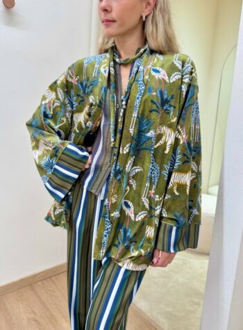 Shop Online Kimono ciniglia Nomad jungle verde HaveOne