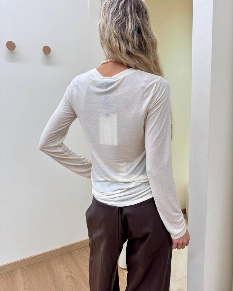 Maglia misto cashmere burro HaveOne Shop Online Maglia misto cashmere burro HaveOne