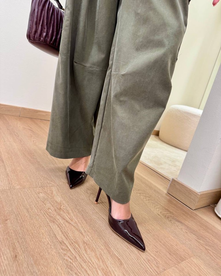 Pantalone cargo balloon con cintura verde militare Vicolo Shop Online Pantalone cargo balloon con cintura verde militare Vicolo
