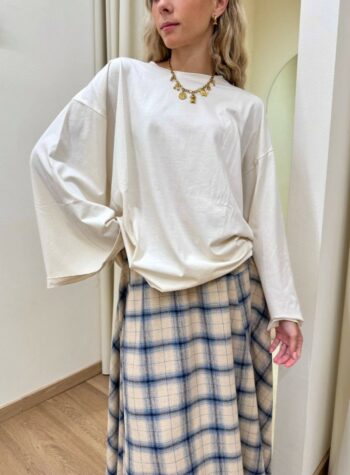 Shop Online Maglia maxi maniche svasate burro Vicolo