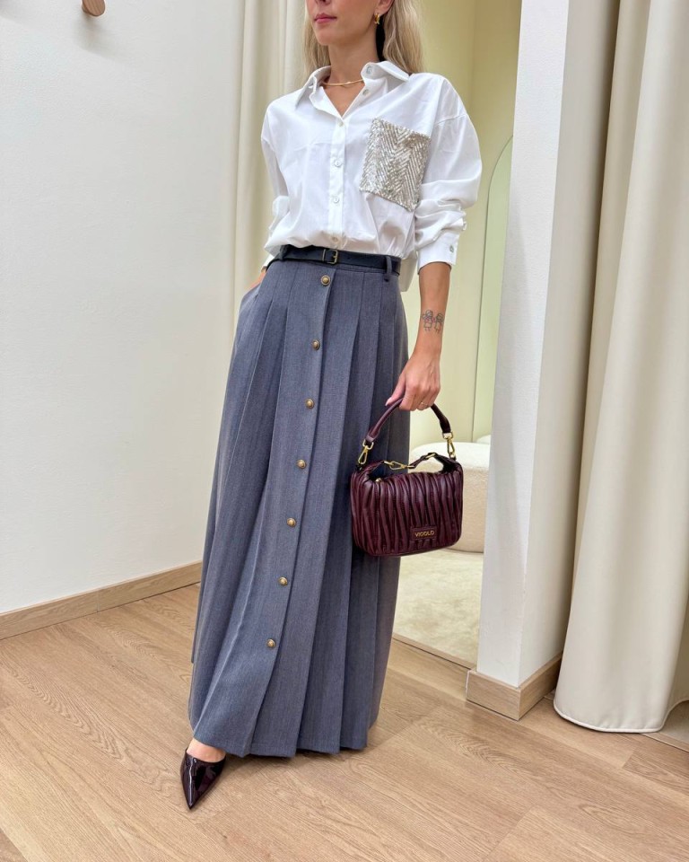 Camicia taschino paillettes bianca Susy Mix Shop Online Camicia taschino paillettes bianca Susy Mix