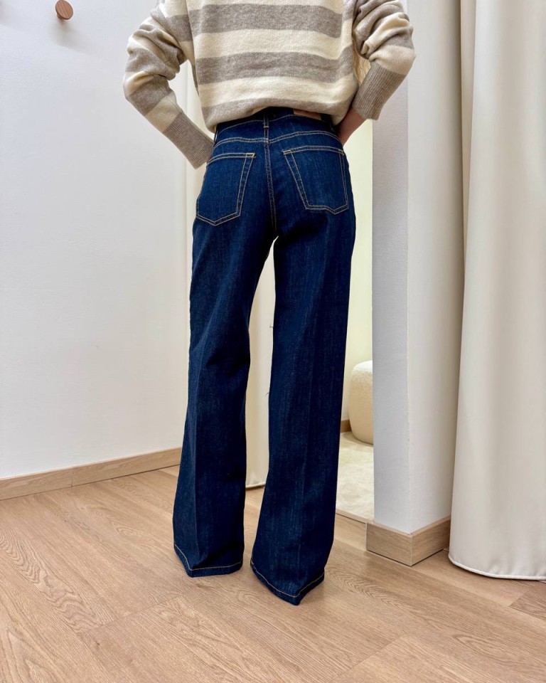 Jeans palazzo blu scuro Susy Mix Shop Online Jeans palazzo blu scuro Susy Mix