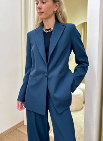 Shop Online Giacca fluida blu Susy Mix