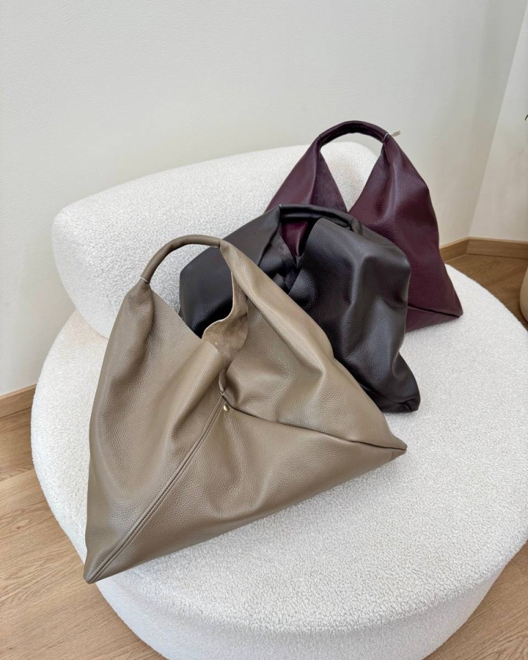 Borsa shopper in vera pelle tortora Shop Online Borsa shopper in vera pelle tortora