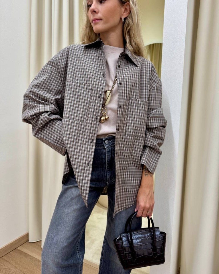 Camicia check beige HaveOne Shop Online Camicia check beige HaveOne