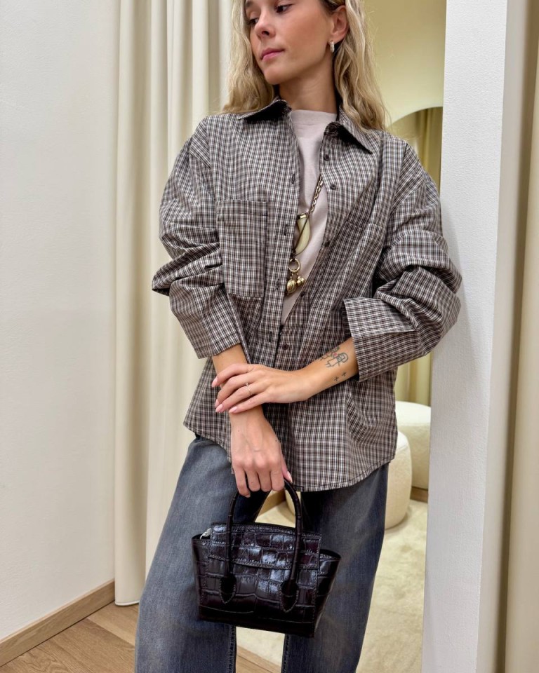 Borsa rigida mini croco moro Shop Online Borsa rigida mini croco moro