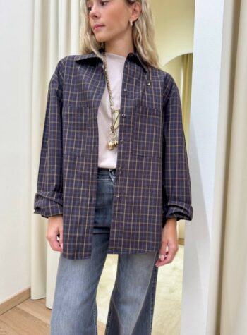 Shop Online Camicia check prugna e olio HaveOne