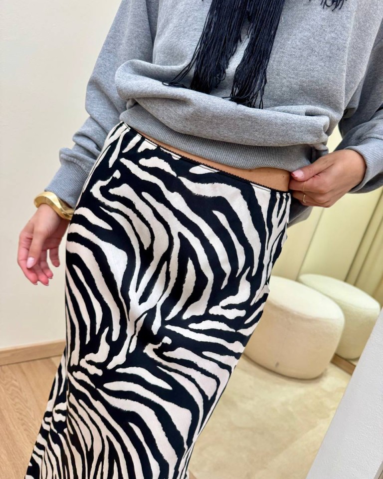 Longuette ZEBRA panna e nera con pizzo Tensione In Shop Online Longuette ZEBRA panna e nera con pizzo Tensione In