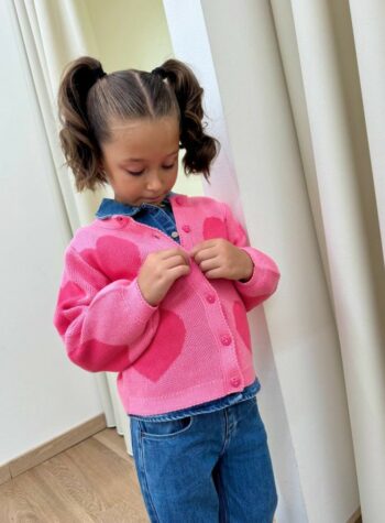 Shop Online Cardigan cuori rosa chiaro e scuro Name It