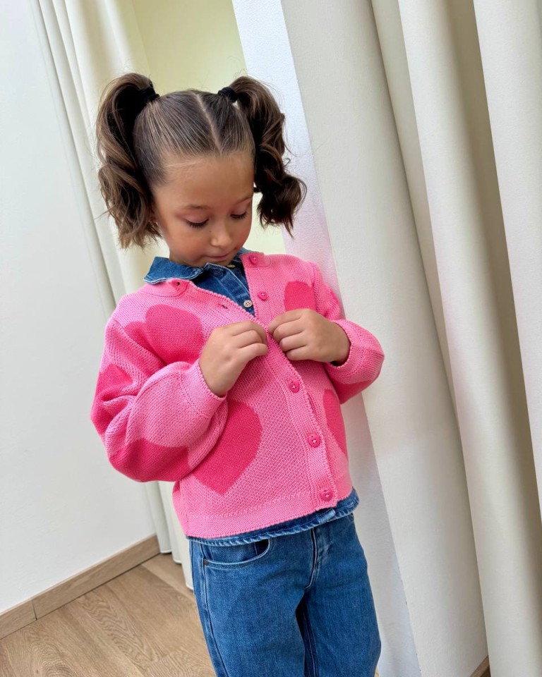 Cardigan cuori rosa chiaro e scuro Name It Shop Online Cardigan cuori rosa chiaro e scuro Name It