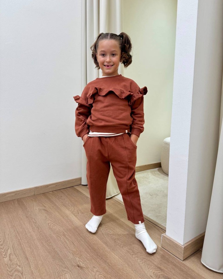 Felpa rouches ruggine Lil' Atelier Shop Online Felpa rouches ruggine Lil' Atelier