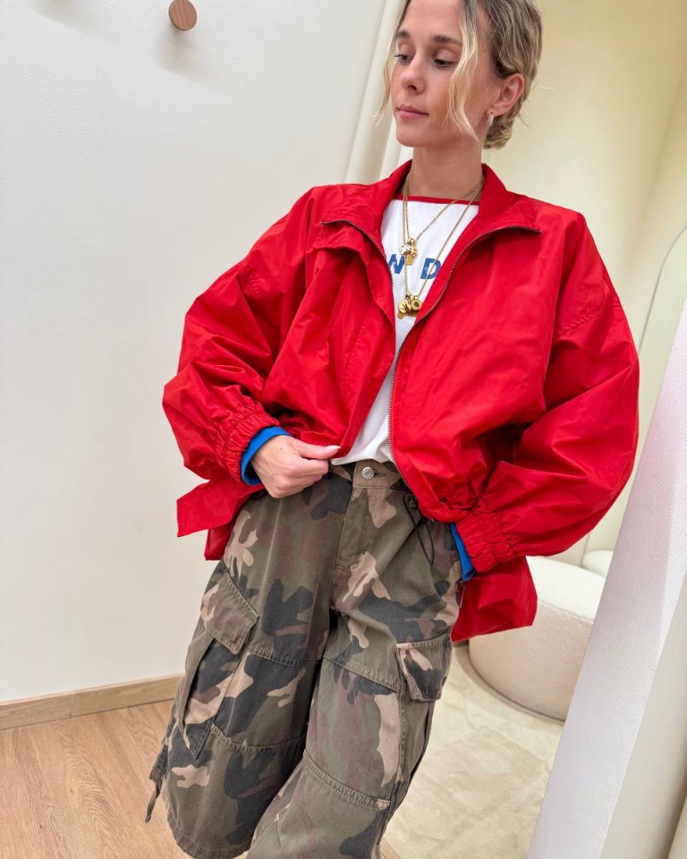 Giacca anti vento rossa HaveOne Shop Online Giacca anti vento rossa HaveOne
