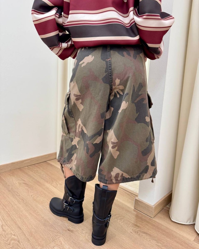 Bermuda tastoni fantasia mimetica militare HaveOne Shop Online Bermuda tastoni fantasia mimetica militare HaveOne
