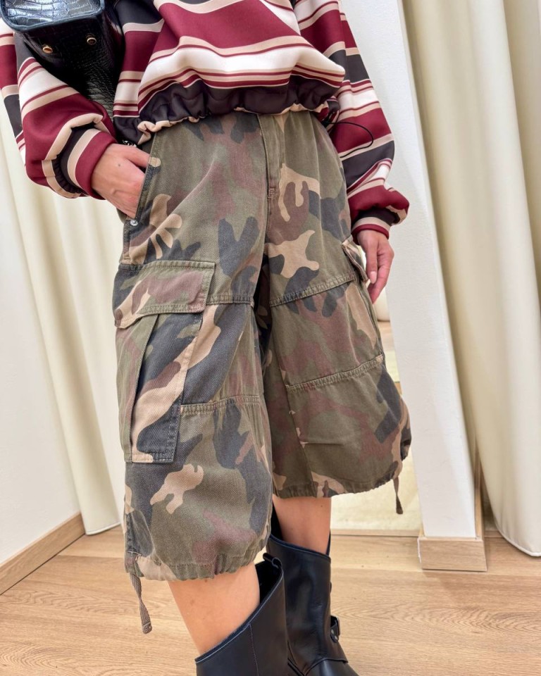 Bermuda tastoni fantasia mimetica militare HaveOne Shop Online Bermuda tastoni fantasia mimetica militare HaveOne