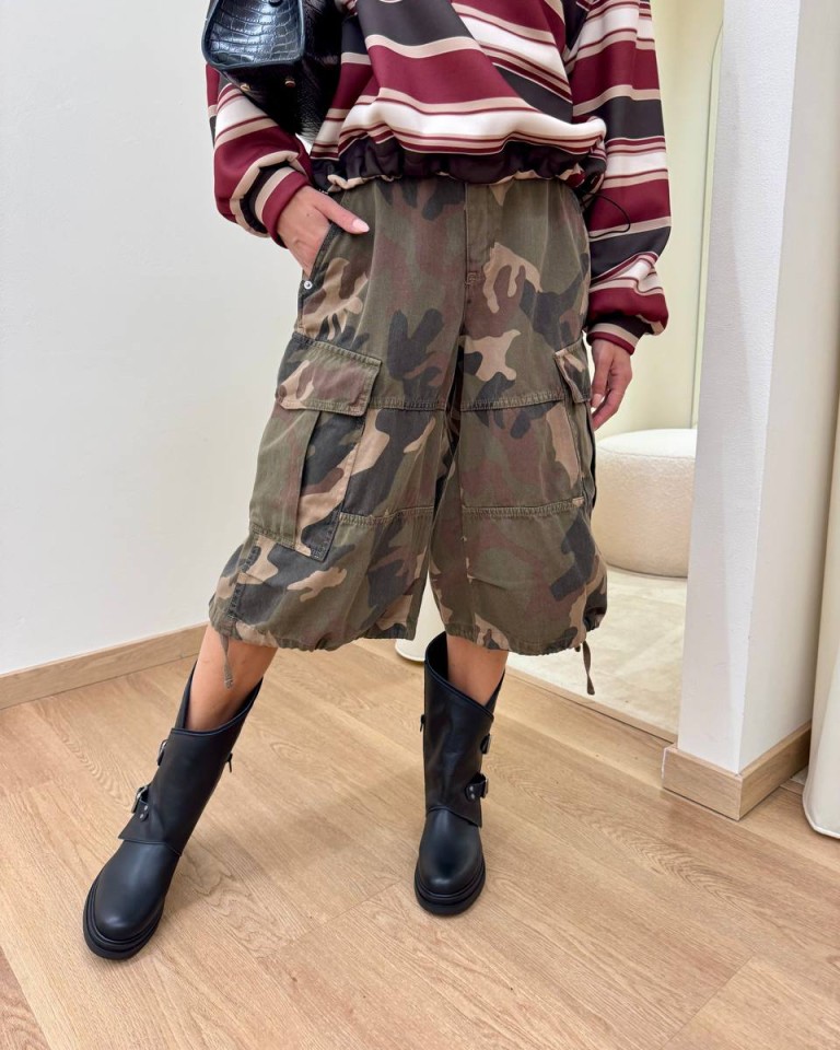 Bermuda tastoni fantasia mimetica militare HaveOne Shop Online Bermuda tastoni fantasia mimetica militare HaveOne
