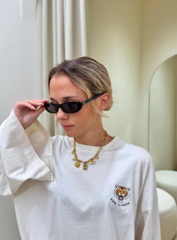 Shop Online Occhiale da sole Delhi nero OS Sunglasses