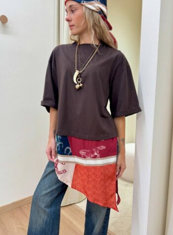 Shop Online T-shirt moro inserto stampa equestrian Tensione In