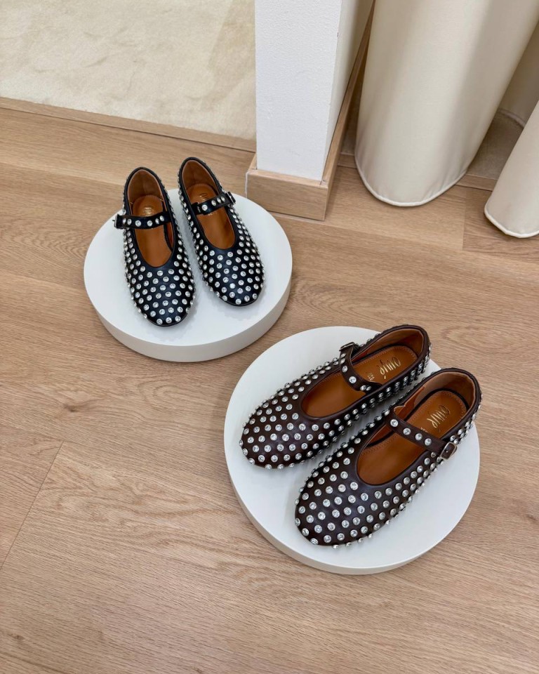 Mary jane ecopelle moro con strass Ovyè Shop Online Mary jane ecopelle moro con strass Ovyè