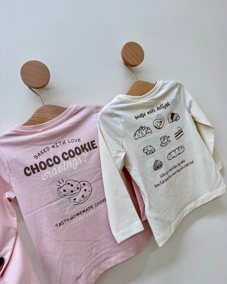 Maglia rosa stampa "choco cookie" Name It Shop Online Maglia rosa stampa "choco cookie" Name It