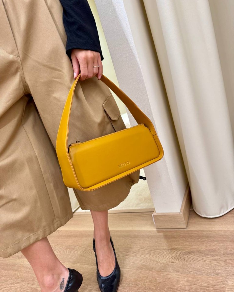 Borsa Deva ecopelle senape Vicolo Shop Online Borsa Deva ecopelle senape Vicolo