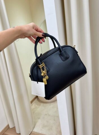 Shop Online Borsa Slide chain ecopelle nera Vicolo