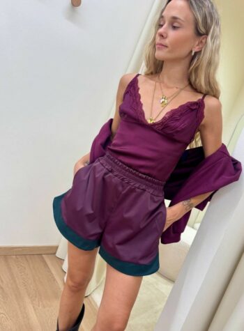 Shop Online Body raso e pizzo prugna HaveOne