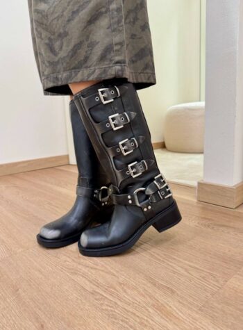 Shop Online Stivale biker WINDSOR fumo Gisél Moiré