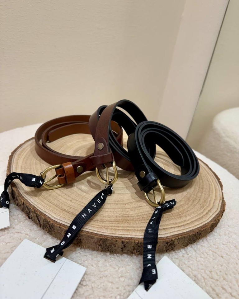 Cintura vera pelle lucida moro fibbia stondata HaveOne Shop Online Cintura vera pelle lucida moro fibbia stondata HaveOne