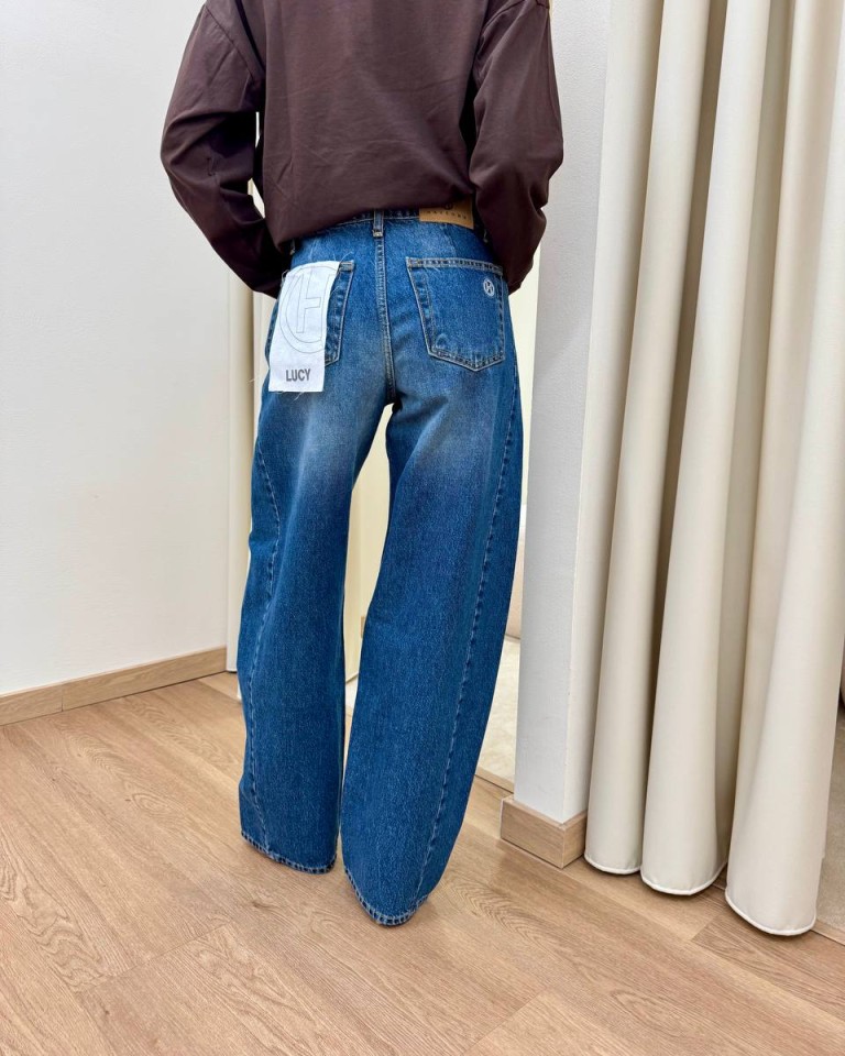 Jeans Lucy blu medio sfumato HaveOne Shop Online Jeans Lucy blu medio sfumato HaveOne