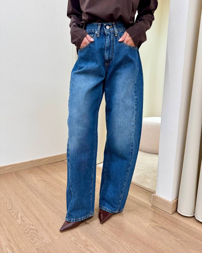 Jeans Lucy blu medio sfumato HaveOne Shop Online Jeans Lucy blu medio sfumato HaveOne