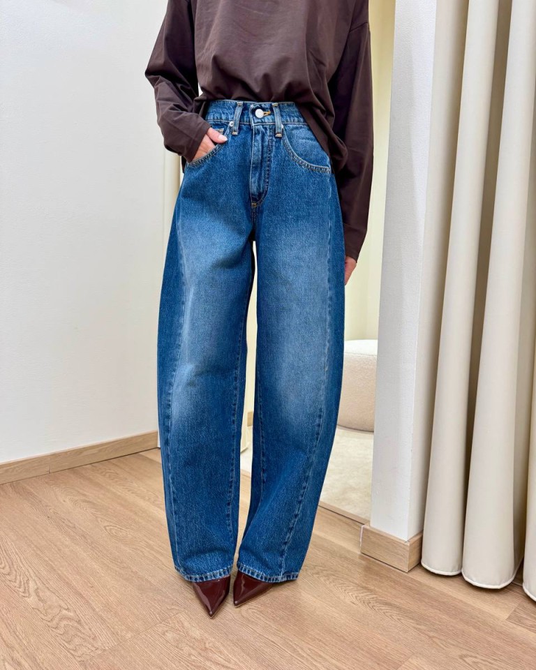 Jeans Lucy blu medio sfumato HaveOne Shop Online Jeans Lucy blu medio sfumato HaveOne