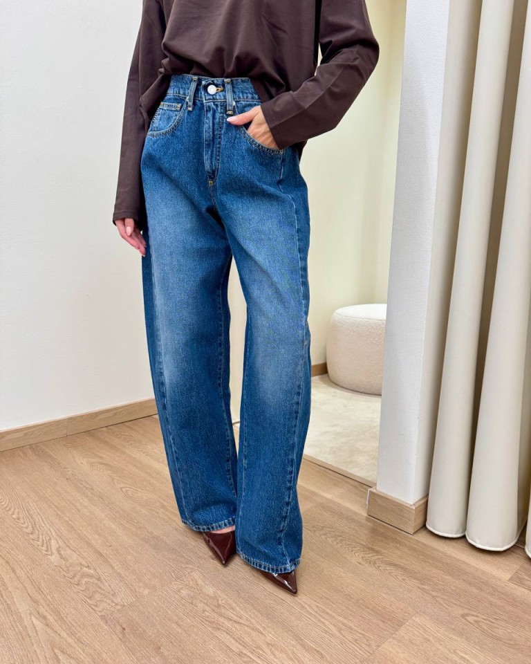 Jeans Lucy blu medio sfumato HaveOne Shop Online Jeans Lucy blu medio sfumato HaveOne