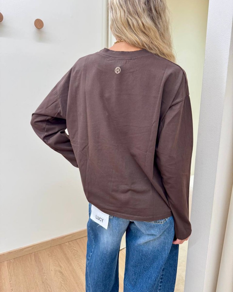 Maglia over scatoletta moro HaveOne Shop Online Maglia over scatoletta moro HaveOne