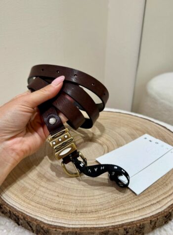 Shop Online Cintura in vera pelle lucida moro HaveOne