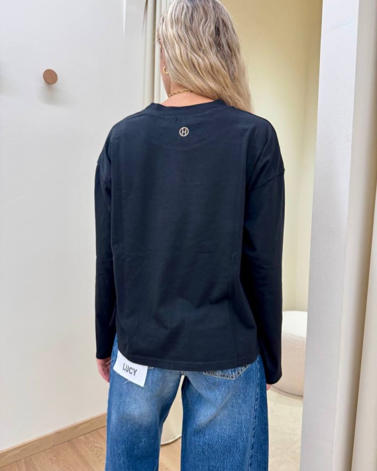 Maglia over scatoletta nera HaveOne Shop Online Maglia over scatoletta nera HaveOne