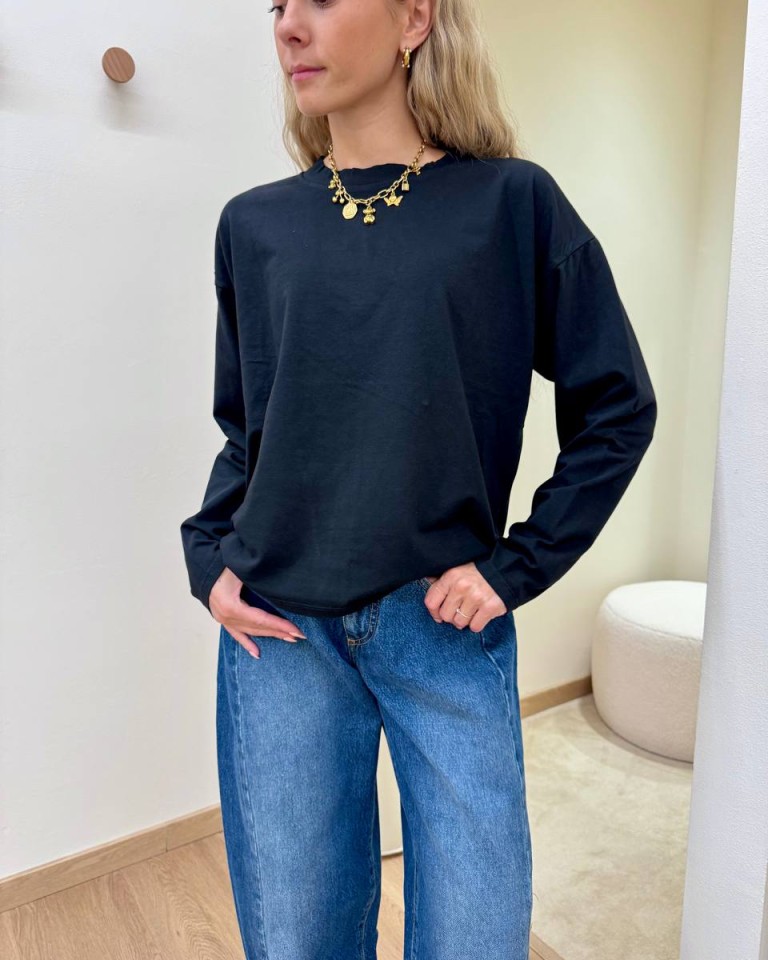 Maglia over scatoletta nera HaveOne Shop Online Maglia over scatoletta nera HaveOne