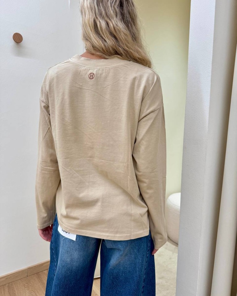 Maglia over scatoletta beige HaveOne Shop Online Maglia over scatoletta beige HaveOne