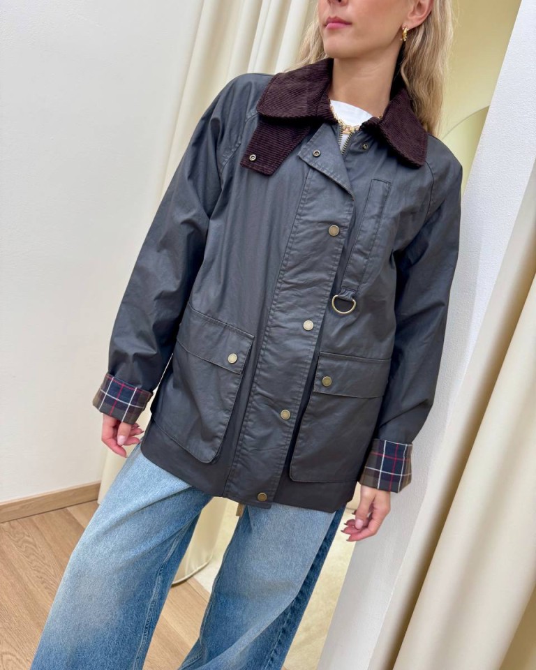 Trench cerato collo velluto moro Vicolo Shop Online Trench cerato collo velluto moro Vicolo