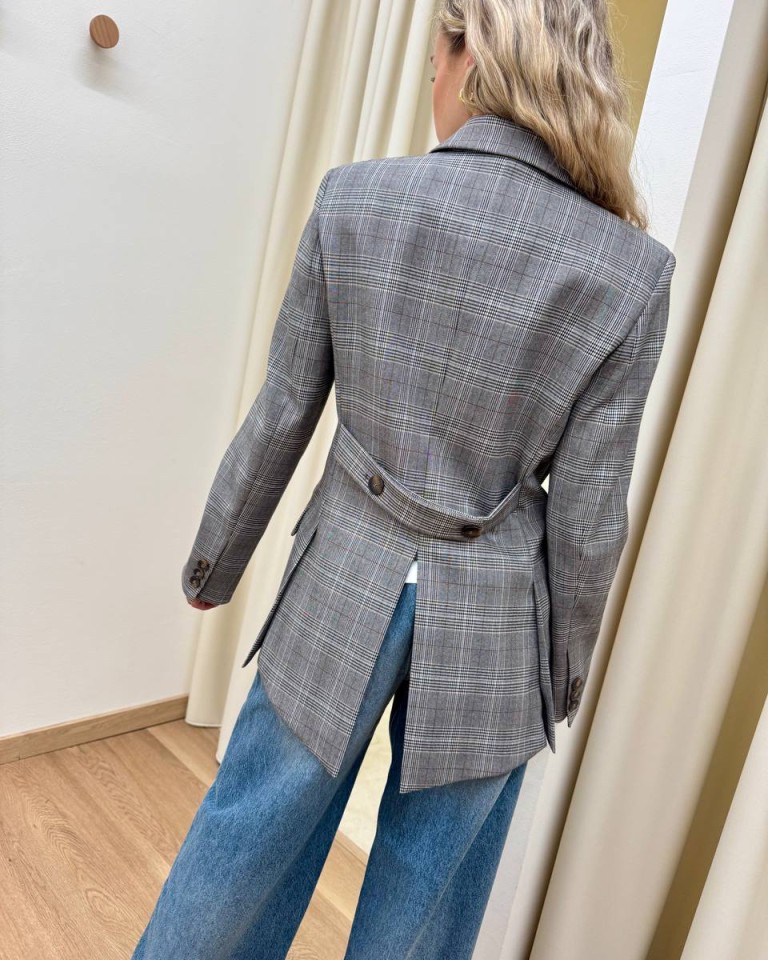 Giacca principe di galles grigio Vicolo Shop Online Giacca principe di galles grigio Vicolo